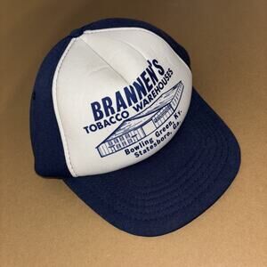 Vintage Tobacco Farm Puffer SnapBack Hat Cigarettes Rare